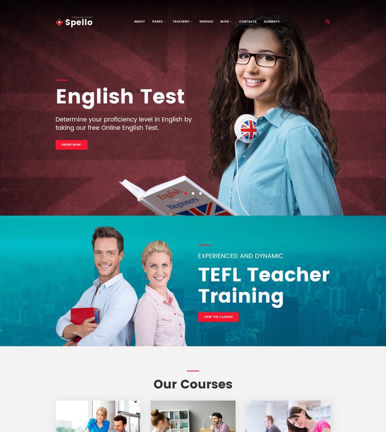 Spello School WordPress Theme