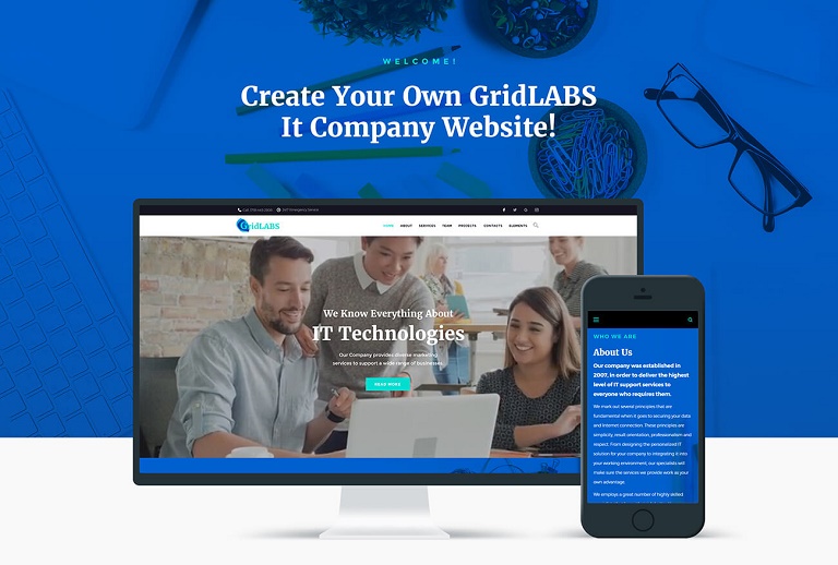 GridLabs IT Company WordPress Theme