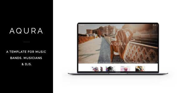 AQURA Entertainment HTML Website Template