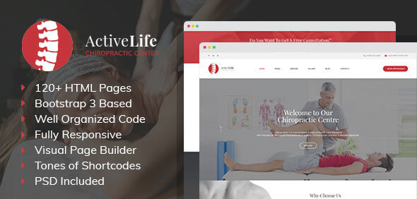 Active Life Spa Salon HTML Website Template