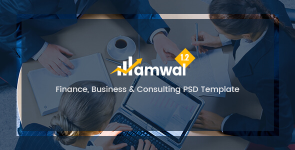 Amwal Business PSD Website Template