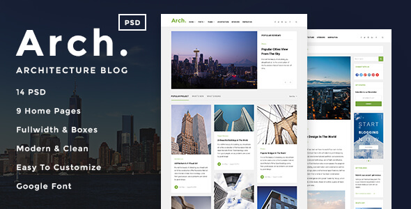 Arch Art PSD Website Template