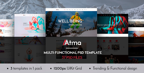 Atma Sports PSD Website Template