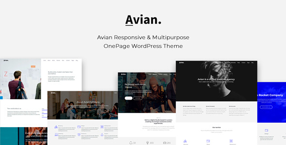 Avian Masonry Grid WordPress Theme