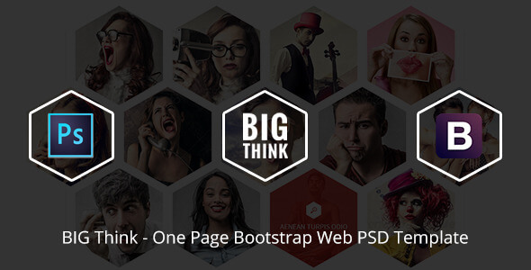 BIG Think One Page PSD Website Template