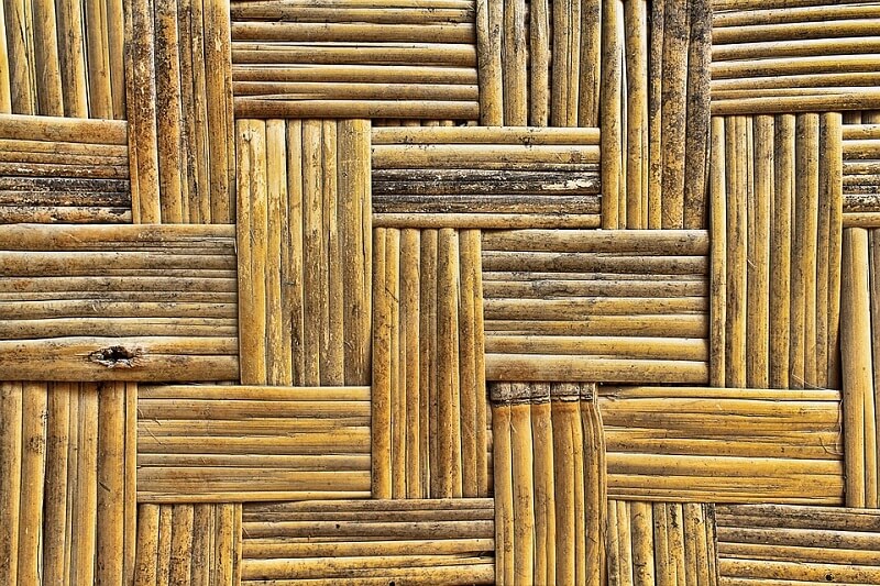 Bamboo bamboo mat pattern
