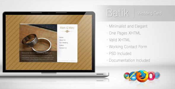 Batik Wedding HTML Website Template