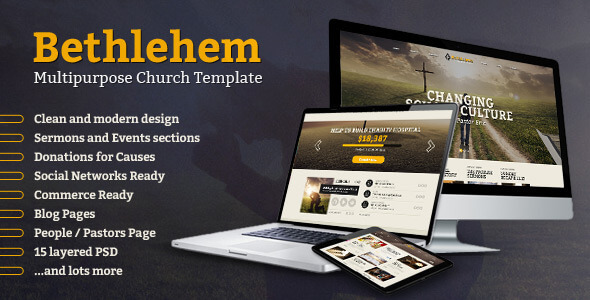 Bethlehem Multipurpose PSD Website Template
