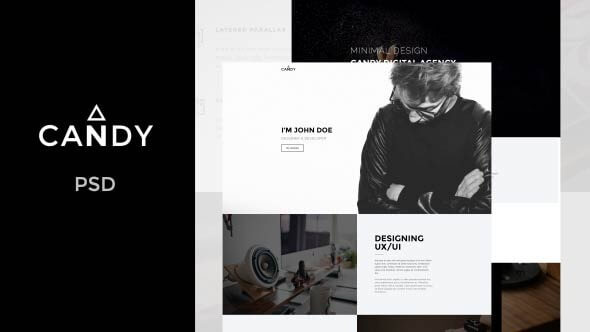 Candy Agency PSD Website Template