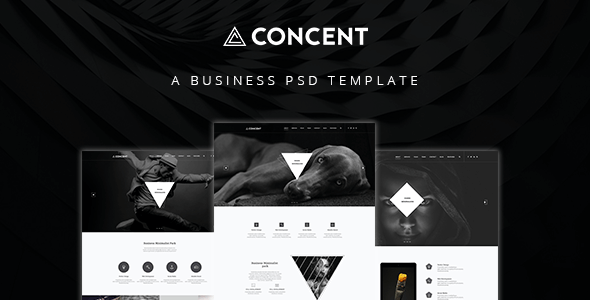 Concent Art PSD Website Template