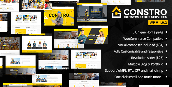 Constro HQ WordPress Theme