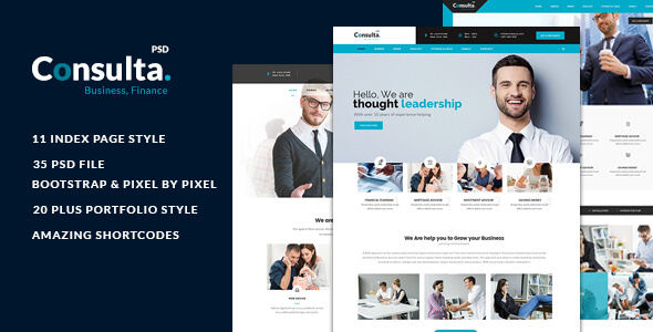 Consulta Business PSD Website Template