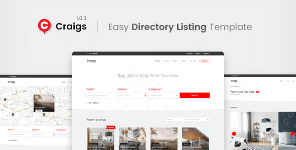 Craigs Directory HTML Website Template