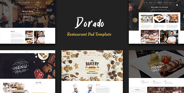 Dorado Restaurant PSD Website Template