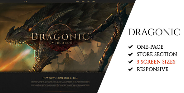 Dragonic Popular PSD Website Template