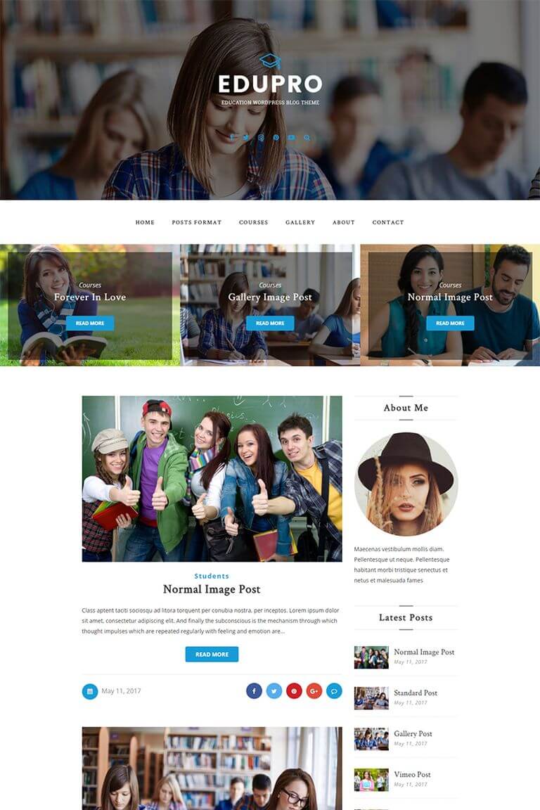 EduPro Simple WordPress Theme