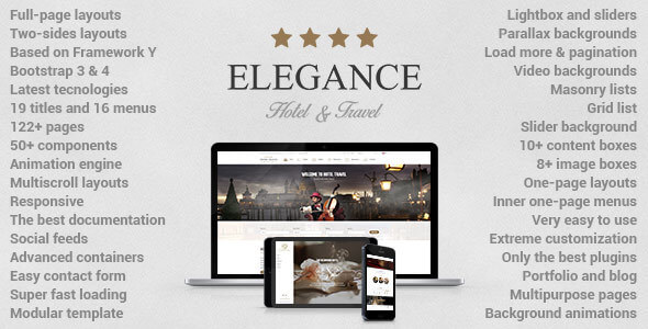 Elegance Hotel HTML Website Template