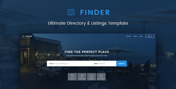 Finder Directory PSD Website Template
