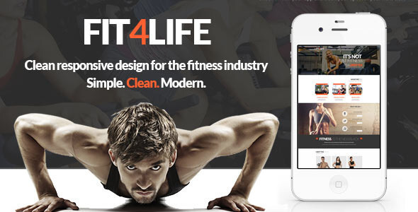 Fit4Life Gym PSD Website Template