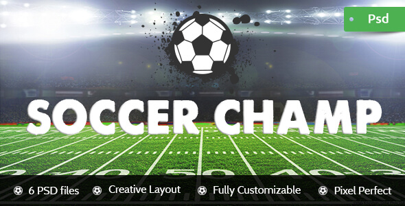 Football Champ Sports PSD Website Template