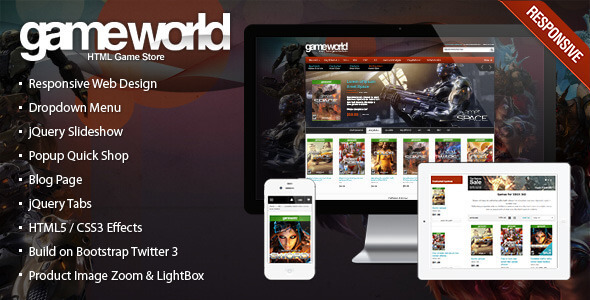 GameWorld Technology HTML Website Template