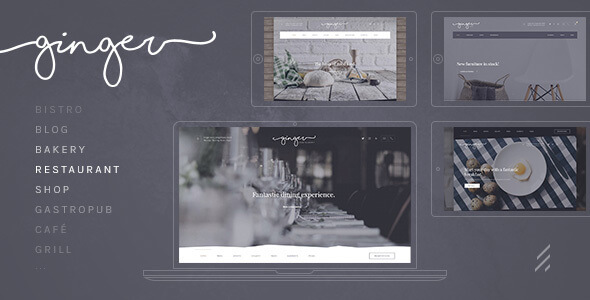 Ginger Restaurant WordPress Theme