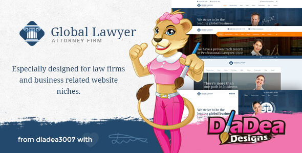 Global Lawyer PSD Website Template