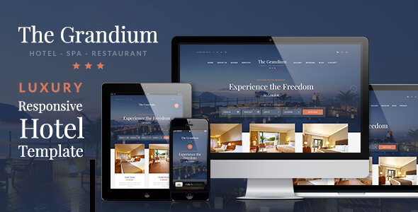 Grandium Hotel HTML Website Template