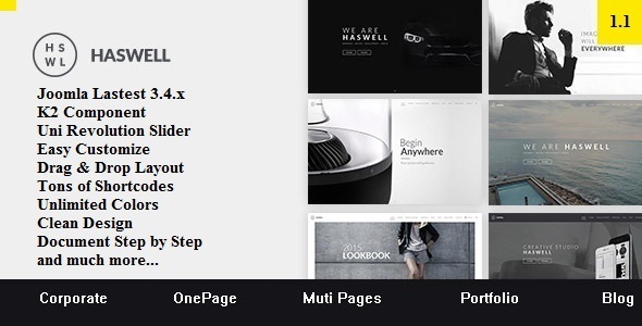 Haswell: Multipurpose HTML Website Templates