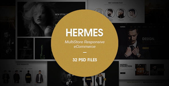 Hermes Fashion PSD Website Template