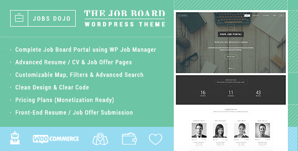 JobsDojo Job Board WordPress Theme