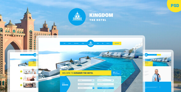 Kingdom Hotel PSD Website Template