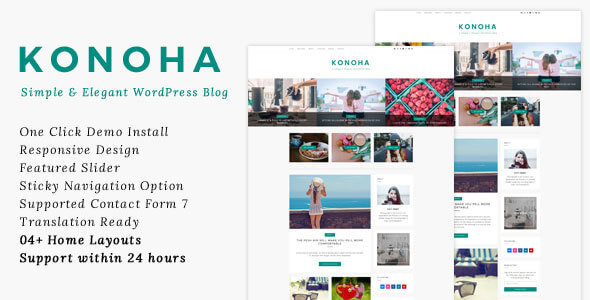 Konoha Simple WordPress Theme