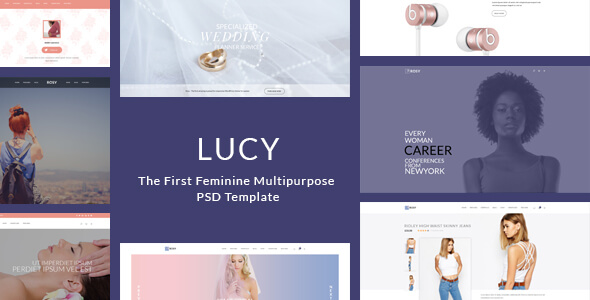 LUCY Photography PSD Website Template