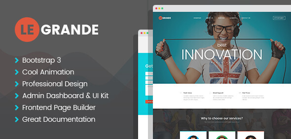 LeGrande Art PSD Website Template