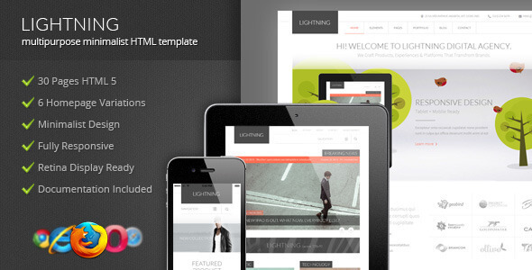 Lightning: Multipurpose HTML Website Templates