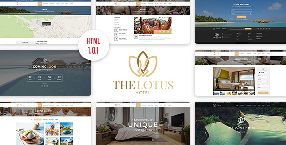 Lotus Hotel HTML Website Template