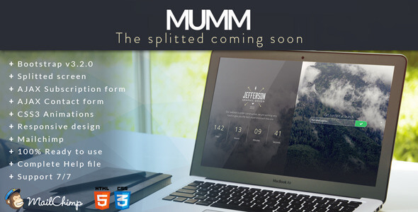MUMM Coming Soon WordPress Theme