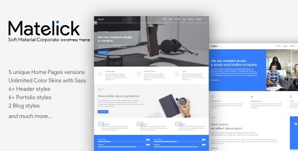 Matelick Material Design WordPress Theme