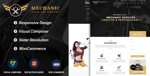 Mechanic 3 Column WordPress Theme