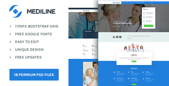 Mediline Medical PSD Website Template