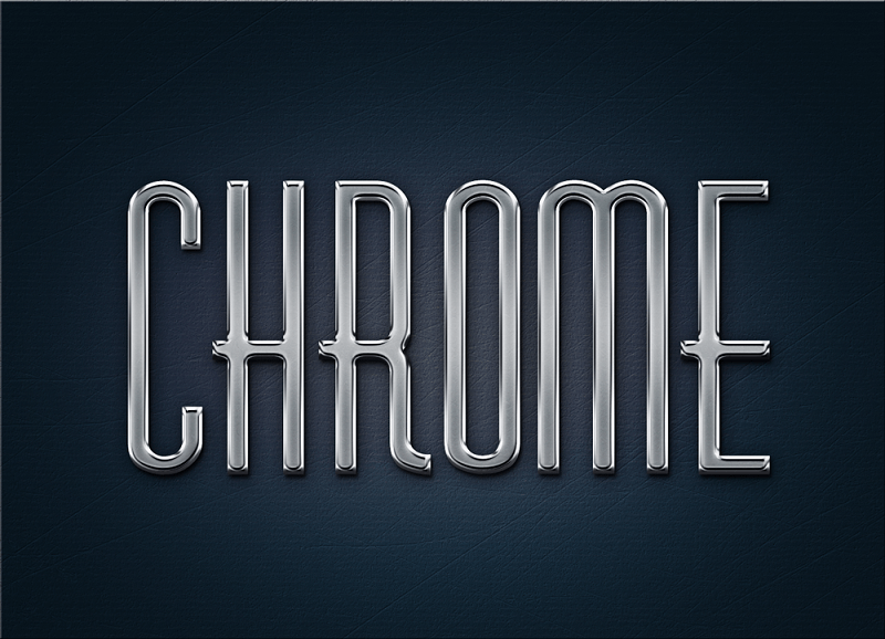 Metal Chrome Layer Styles