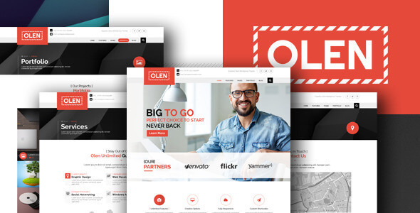 OLEN Corporate PSD Website Template