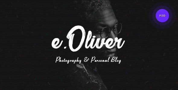 Oliver Photography PSD Website Template