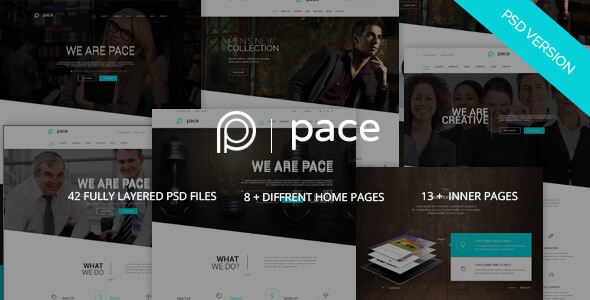 Pace Agency PSD Website Template