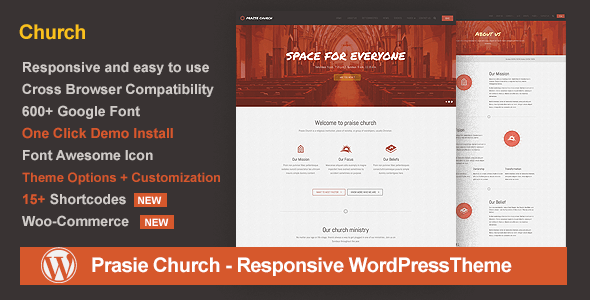 Praise Church HQ WordPress Theme