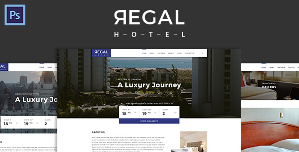 Regal Hotel PSD Website Template
