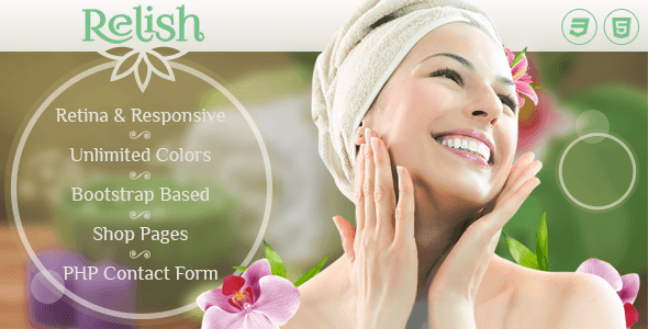 Relish Spa Salon HTML Website Template