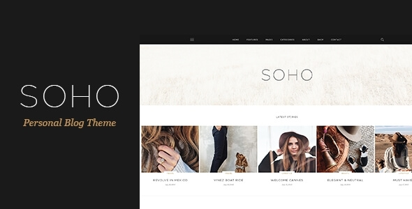 SOHO Personal PSD Website Template
