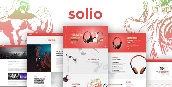 SOLIO Music PSD Website Template